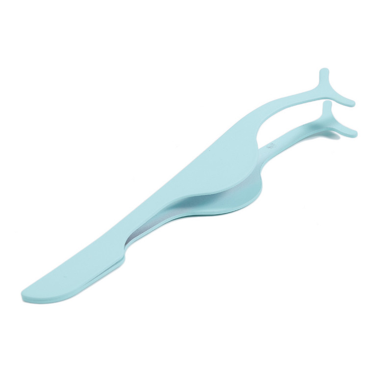 Dirbtinių blakstienų klipas Nerūdijančio plieno blakstienų rietiklis Extension Eye Lash 4 spalvų aplikatorius Grožio makiažo priemonė Priedai 1vnt