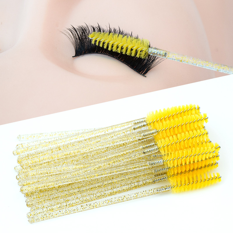 Lash Romance Gene cu pensete Cutie rafinată din tablă de tablă de protecție Cutie de depozitare Perie pentru extensie de gene