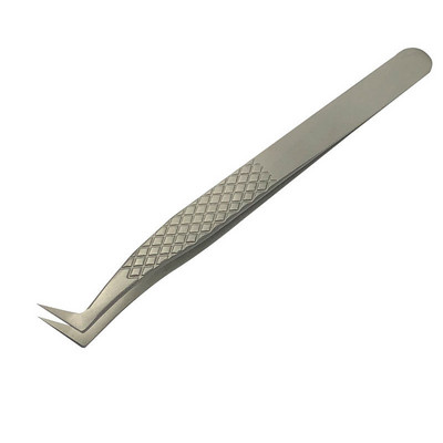 Pensetă pentru gene din oțel inoxidabil, profesională pentru extensie de gene, decor auriu, pensetă antistatică pentru sprâncene, extensie pentru gene