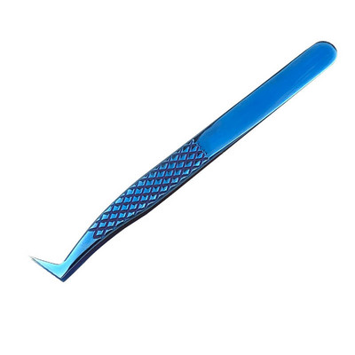 Pensetă pentru gene din oțel inoxidabil, profesională pentru extensie de gene, decor auriu, pensetă antistatică pentru sprâncene, extensie pentru gene