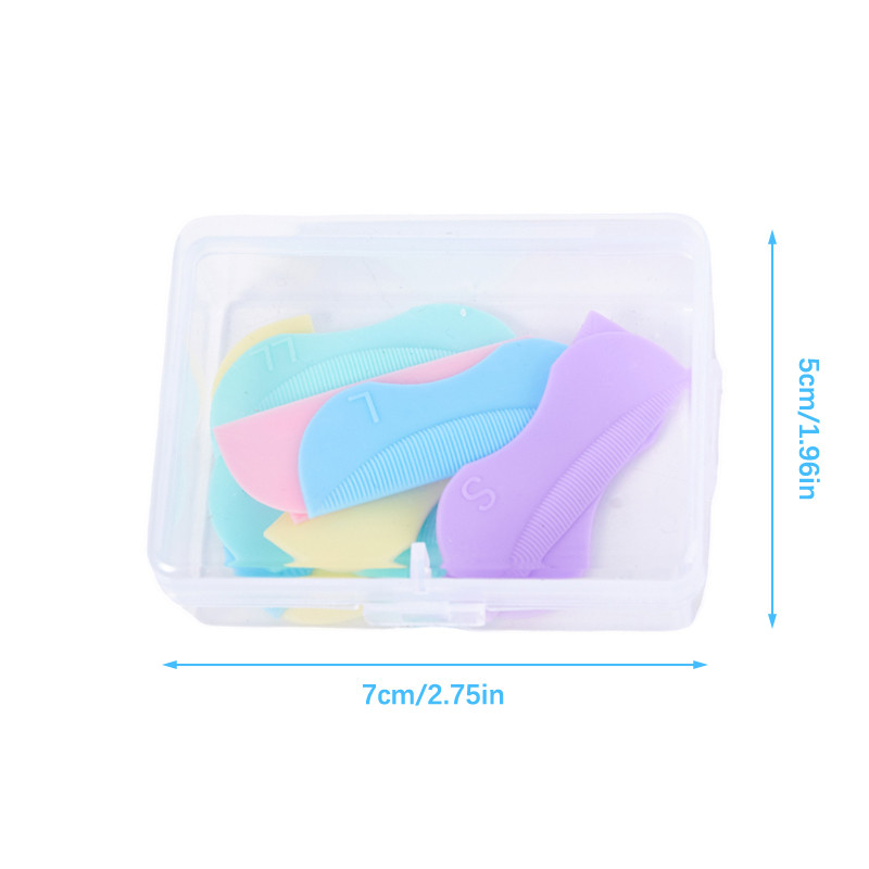 5 poros / rinkinys Silikoniniai suktukai Riektantys blakstienų pagalvėlės Blakstienų priauginimo Perm įrankiai Įvairiaspalvis blakstienų pakėlimo rinkinys Priedai Daugkartiniai