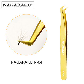 NAGARAKU 20 υπολογιστές N-series Tweezers for Eyelash Extension Tweezers-making Fans Tweezers Volume Fans Eyelash Tweezers 3D Accurate Tweezers