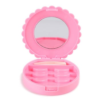 Pink Lashes Organizer Beauty Makeup Storage Tool Case Mirror Box False Eyelash Box Φορητό κουτί δοχείου για βλεφαρίδες