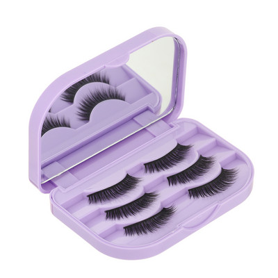 Organizator pentru gene roz, instrument de depozitare pentru machiaj pentru frumusețe, cutie cu oglindă, cutie pentru gene false, cutie portabilă pentru gene