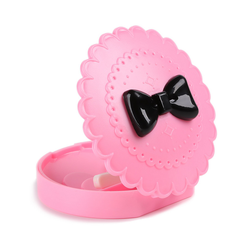 Organizator pentru gene roz, instrument de depozitare pentru machiaj pentru frumusețe, cutie cu oglindă, cutie pentru gene false, cutie portabilă pentru gene