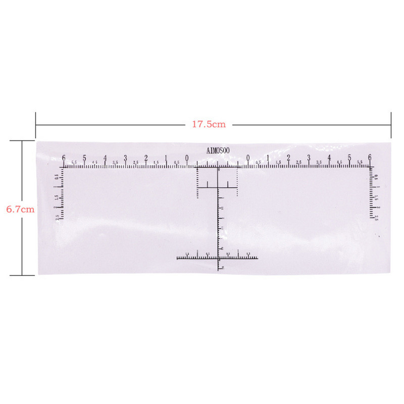 20 buc. Riglă pentru sprâncene pentru machiaj permanent, instrumente de măsurare a tatuajului, autocolante de unică folosință pentru sprâncene, instrumente pentru începători