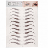 6D antakių lipdukas Bionic tatuiruotės pusiau nuolatinis vandens pernešimas vandeniui atsparus siuvinėjimas antakių tatuiruotės lipdukas makiažo reikmenys