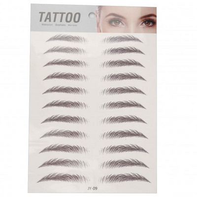 6D antakių lipdukas Bionic tatuiruotės pusiau nuolatinis vandens pernešimas vandeniui atsparus siuvinėjimas antakių tatuiruotės lipdukas makiažo reikmenys