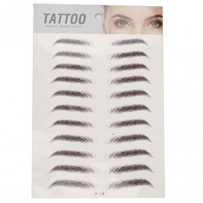 6D antakių lipdukas Bionic tatuiruotės pusiau nuolatinis vandens pernešimas vandeniui atsparus siuvinėjimas antakių tatuiruotės lipdukas makiažo reikmenys