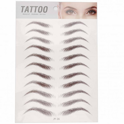 Autocolant pentru sprâncene 6D Tatuaj bionic Transfer de apă semi-permanent Broderie impermeabilă Autocolant pentru tatuaje pentru sprâncene Materiale de machiaj