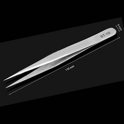 VETUS Pinzeta na obočie z nehrdzavejúcej ocele, nástroje na predlžovanie umelých mihalníc, oprava, hyperjemná, všetko na budovanie nechtov na mihalnice, pinzeta