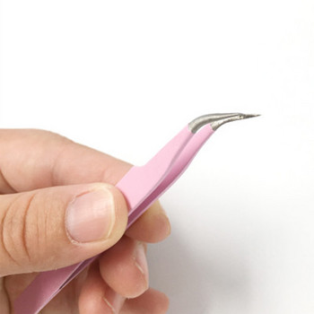 1 τεμ. Lash Tweezers Ψεύτικες βλεφαρίδες Extension Clip Πένσα φρυδιών για μαλλιά Nail Art Soldering Lash Tongs Εργαλεία μακιγιάζ