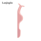 1 vnt blakstienų priauginimo pagalbiniai spaustukai plastikiniai dirbtinių blakstienų priauginimo pincetai praktikuojančių grožio akių blakstienų makiažo priemones