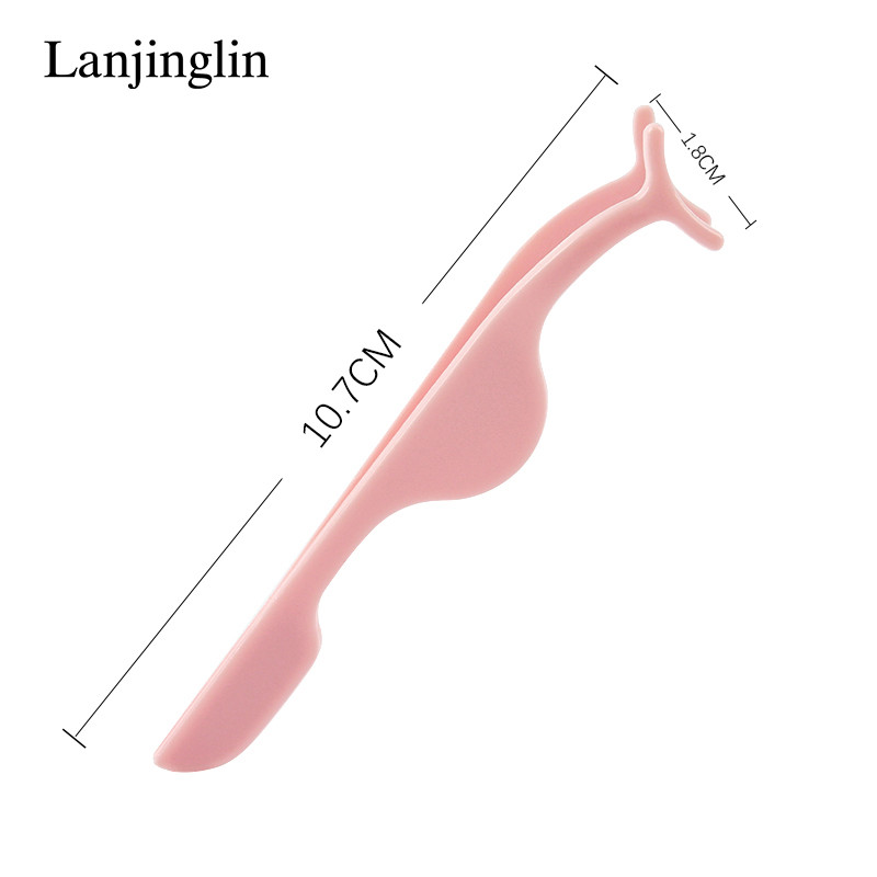 1 vnt blakstienų priauginimo pagalbiniai spaustukai plastikiniai dirbtinių blakstienų priauginimo pincetai praktikuojančių grožio akių blakstienų makiažo priemones