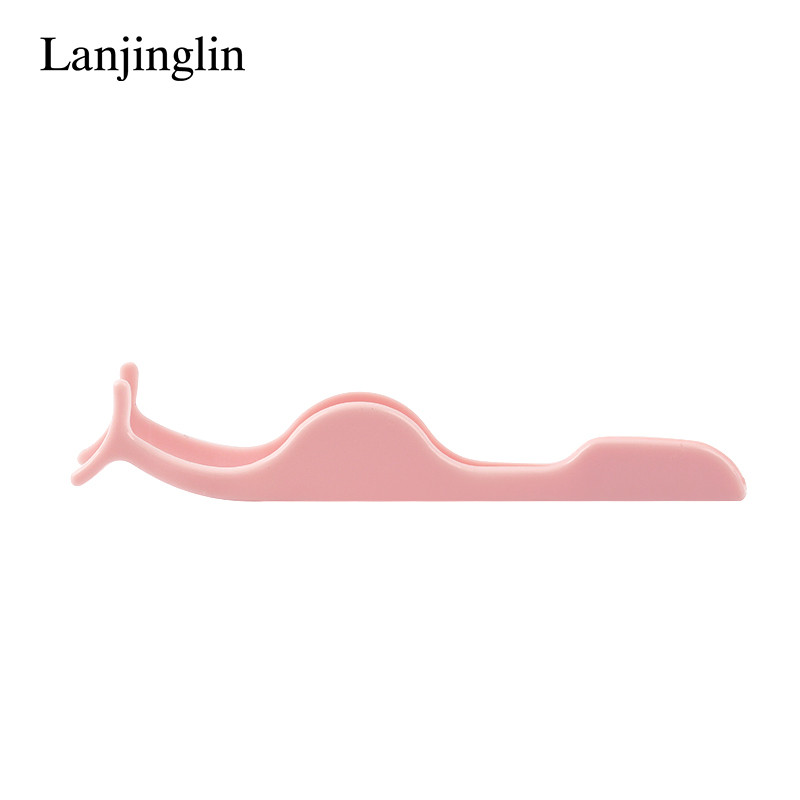 1 vnt blakstienų priauginimo pagalbiniai spaustukai plastikiniai dirbtinių blakstienų priauginimo pincetai praktikuojančių grožio akių blakstienų makiažo priemones