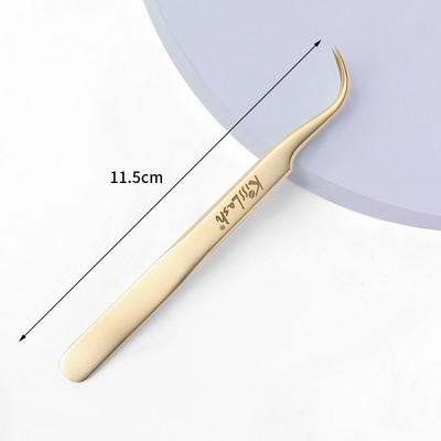 Szempillahosszabbító csipesz klasszikus szempillákhoz Easy Fan Lash Russian Volume Eyelashes Nagy pontosságú csipesz egyedi logó