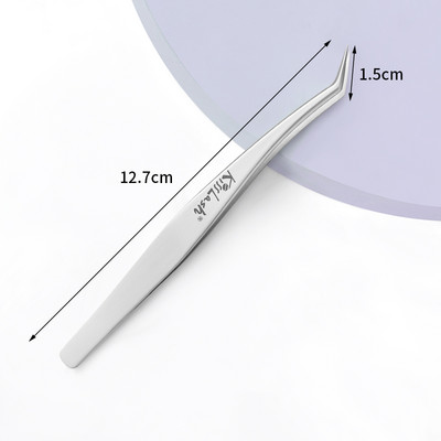 Szempillahosszabbító csipesz klasszikus szempillákhoz Easy Fan Lash Russian Volume Eyelashes Nagy pontosságú csipesz egyedi logó