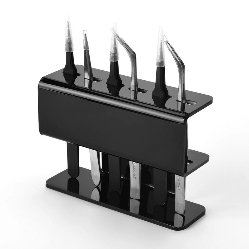 6/8 rupa Akrilna pinceta za pohranu trepavica Držač za pohranu Prijenosna izdržljiva pinceta Stalak Polica Pribor za nadogradnju trepavica Alati za šminkanje