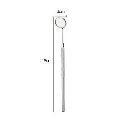 1PC Mărire Verificare Extensie de gene Altoire Oglindă Mâner din oțel inoxidabil Îngrijirea dinților orali Instrumente de machiaj pentru gene