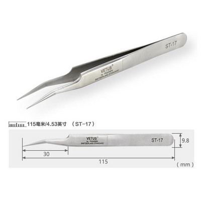 Vetus szempilla csipesz Profissional For 3D Volumn Eyelash Extension Stainless Fan Lashes Csipesz Kiváló Closure Smink eszköz