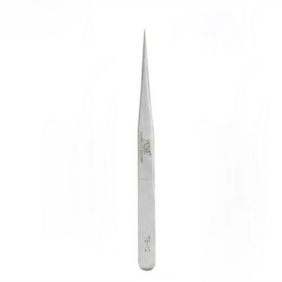 VETUS TS Pensetă pentru gene din oțel inoxidabil Anti-static Volum profesional pentru extensie de gene Instrument de machiaj pentru sprâncene