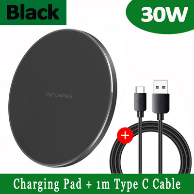 Încărcător fără fir FDGAO 30W USB C Pad de încărcare rapidă Încărcare rapidă QC 3.0 pentru iPhone 14 13 12 11 XS XR X 8 Samsung S22 S21 S20