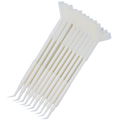 10 buc. Mini pieptene multifuncțional în formă de Y din plastic, instrument pentru permanentă a genelor false, lipici fierbinte, lingură, perie, ondulator de ridicare a genelor