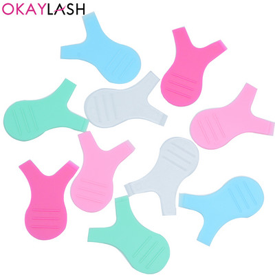 OKAYLASH, roz, verde, silicon, extensie de gene, perm pad, reutilizabil, grefa de gene, ondulator de ridicare a genelor, scut, plasture, instrumente de machiaj