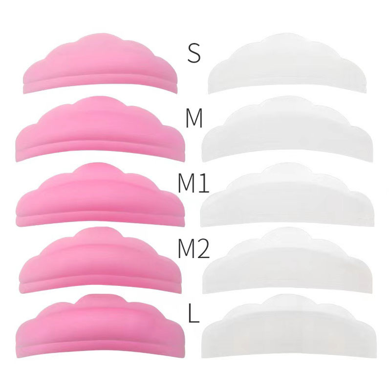 5 silikónových podložiek na lifting mihalníc Paris Lash Lift Tyč Ružovo-žlté podložky na trvalú trvalú rias Štítky na lamináciu mihalníc Natáčky na mihalnice Príslušenstvo Nástroj na lifting mihalníc