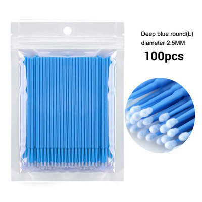 100/300 ks mikro štetcov, mikro tampóny na predlžovanie mihalníc, jednorazový mikro aplikátor, mikro tyčinky na mihalnice, nástroje na líčenie