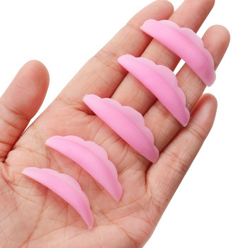 5 чифта подложка за мигли за къдрене Силиконови защитни подложки за удължаване на мигли, повдигаща извивачка, щит, кръпка за жени Инструменти за грим