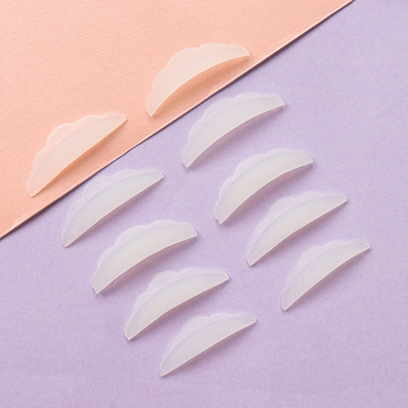 5 perechi de tampon de protecție pentru gene Perm Tampoane de protecție din silicon Extensie de gene Lifting ondulator Shield Patch femei instrumente de machiaj