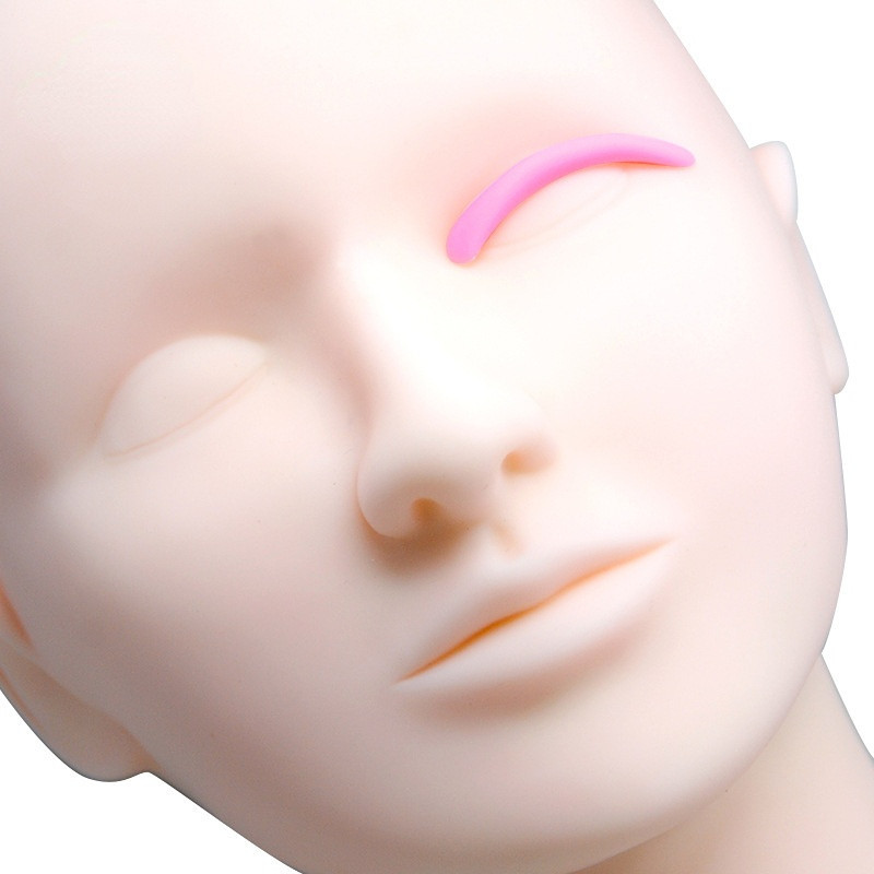 Tije pentru ridicarea genelor Tampoane reutilizabile din silicon pentru permanentă a genelor SML din plastic roz 3 dimensiuni per pungă Materiale pentru extensia genelor