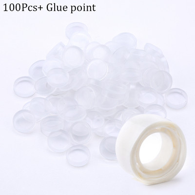 100 vnt. / maišelis Klijai tarpiklis Blakstienų klijų laikiklis Rožiniai lašai klijų uždelsimo puodelis viršutinis klijų puodelis grožio blakstienų įrankis