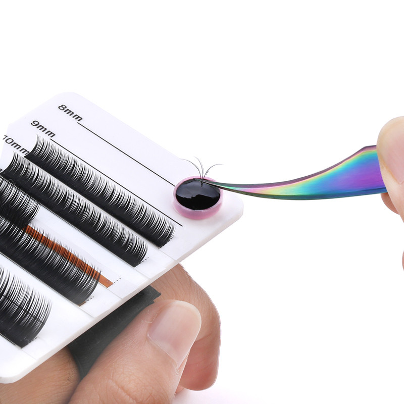 100 vnt. / maišelis Klijai tarpiklis Blakstienų klijų laikiklis Rožiniai lašai klijų uždelsimo puodelis viršutinis klijų puodelis grožio blakstienų įrankis