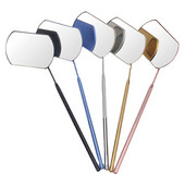 1PC Oglindă pentru gene Oglindă de inspecție pentru gene Extensii pentru gene Mâner din oțel inoxidabil Instrument de machiaj pentru frumusețe Oglindă pentru verificarea genelor