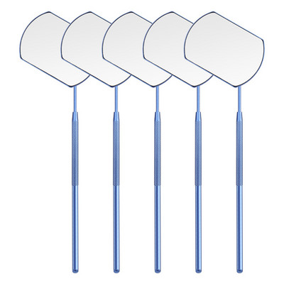 1PC Oglindă pentru gene Oglindă de inspecție pentru gene Extensii pentru gene Mâner din oțel inoxidabil Instrument de machiaj pentru frumusețe Oglindă pentru verificarea genelor