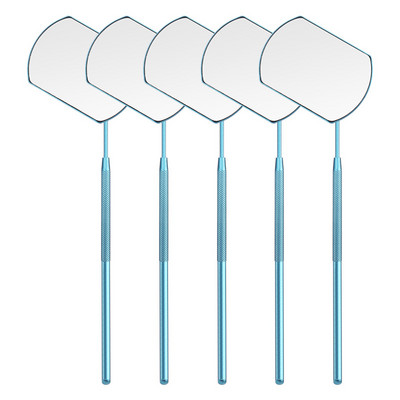 1PC Oglindă pentru gene Oglindă de inspecție pentru gene Extensii pentru gene Mâner din oțel inoxidabil Instrument de machiaj pentru frumusețe Oglindă pentru verificarea genelor