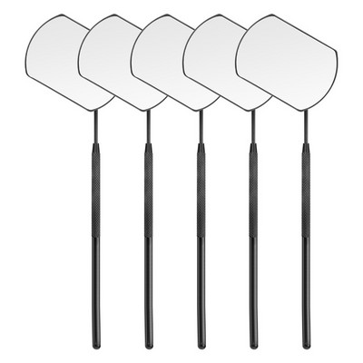 1PC Oglindă pentru gene Oglindă de inspecție pentru gene Extensii pentru gene Mâner din oțel inoxidabil Instrument de machiaj pentru frumusețe Oglindă pentru verificarea genelor