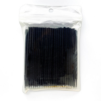 100 vnt. vienkartinis mikrošepetėlis Makiažo vatos tamponas Mini Individualūs blakstienų aplikatoriai Tušo šepetėliai Blakstienų priauginimas Maquillaje