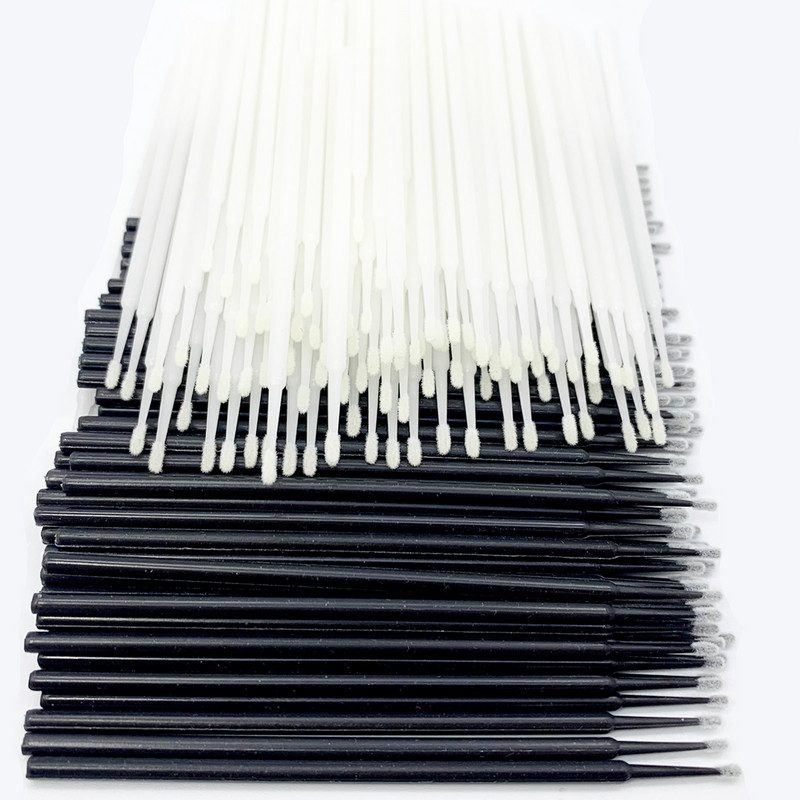 100 vnt. vienkartinis mikrošepetėlis Makiažo vatos tamponas Mini Individualūs blakstienų aplikatoriai Tušo šepetėliai Blakstienų priauginimas Maquillaje