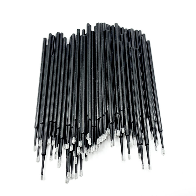 100 vnt. vienkartinis mikrošepetėlis Makiažo vatos tamponas Mini Individualūs blakstienų aplikatoriai Tušo šepetėliai Blakstienų priauginimas Maquillaje