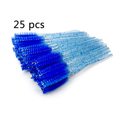 25/50db eldobható szemöldökkefe Crystal szempillaspirál pálca applikátor orsók szempillák kozmetikai ecsetek smink eszközök