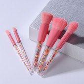 5db Lollipop Candy Crystal sminkecset készlet színes Lovely alapozó keverő ecset smink eszköz maquillaje