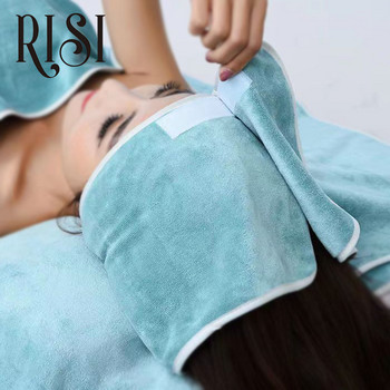 RISI For Eyelash Extension Επαγγελματικές εμβολιασμένες βλεφαρίδες Επαναχρησιμοποιούμενο καπέλο μαλακό μαξιλάρι βλεφαρίδων Πετσέτα κομμωτηρίου Καπέλα μαλλιών SPA Εργαλείο μακιγιάζ