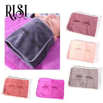 RISI For Eyelash Extension Επαγγελματικές εμβολιασμένες βλεφαρίδες Επαναχρησιμοποιούμενο καπέλο μαλακό μαξιλάρι βλεφαρίδων Πετσέτα κομμωτηρίου Καπέλα μαλλιών SPA Εργαλείο μακιγιάζ
