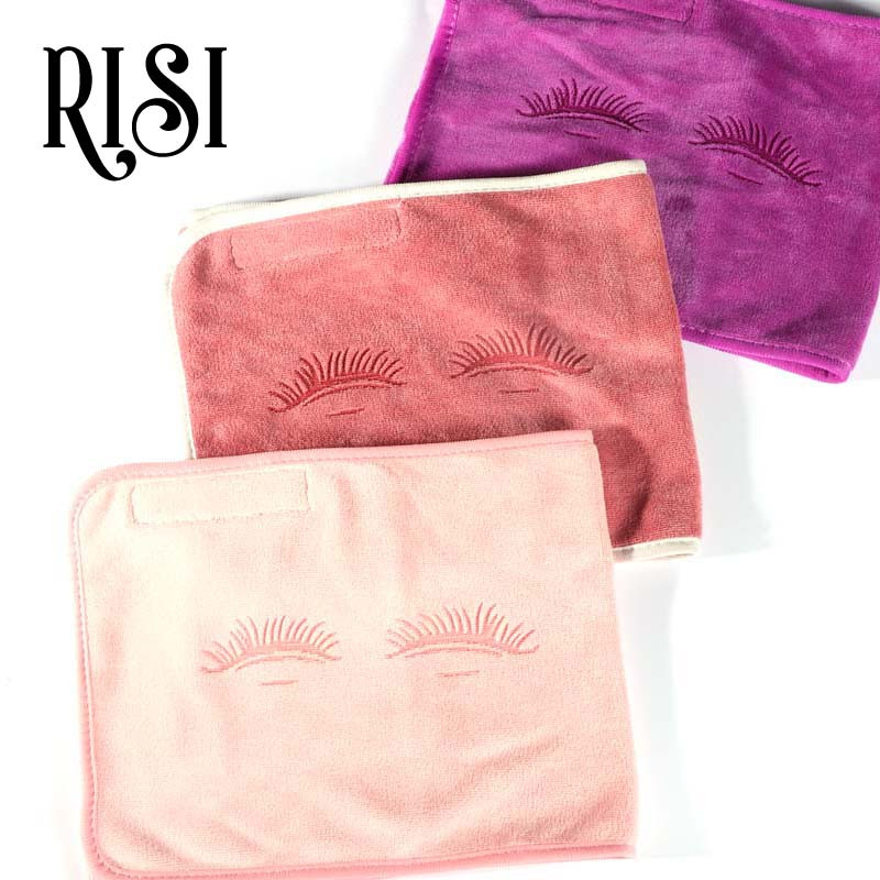 RISI Za produljenje trepavica Profesionalne cijepljene trepavice Kapa za višekratnu upotrebu Mekani jastuk za trepavice Ručnik Salon Kape za kosu SPA Alat za šminkanje