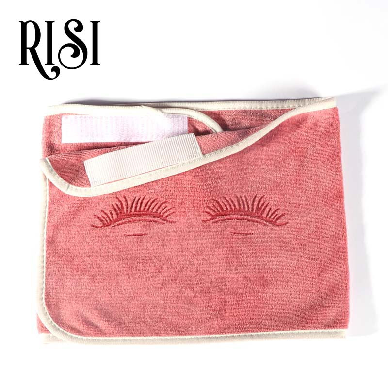 RISI Za produljenje trepavica Profesionalne cijepljene trepavice Kapa za višekratnu upotrebu Mekani jastuk za trepavice Ručnik Salon Kape za kosu SPA Alat za šminkanje