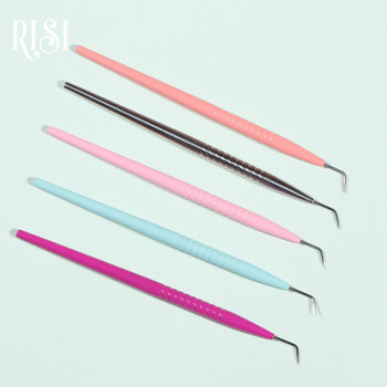 RISI Metal Eyelash Perming Stick Tool Lashes Extension Hot Glue Spoon Y Shape Comb Brush Lifting Lash Curler Applicator