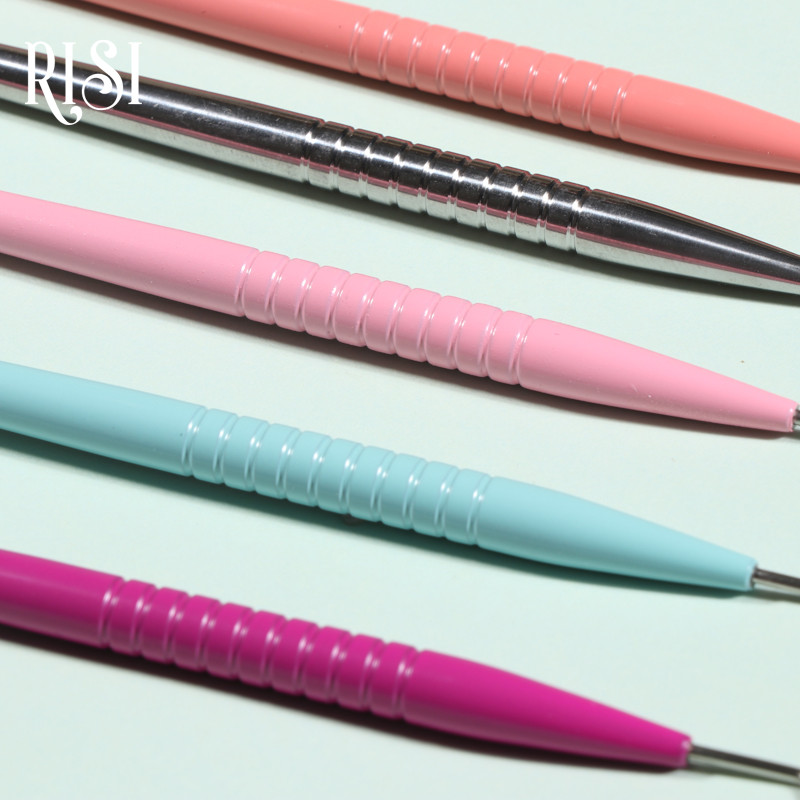 RISI Metal Perming Stick Instrument Extensie de gene Lipici fierbinte Lingura Forma Y Pieptene Perie Aplicator ondulator de ridicare a genelor